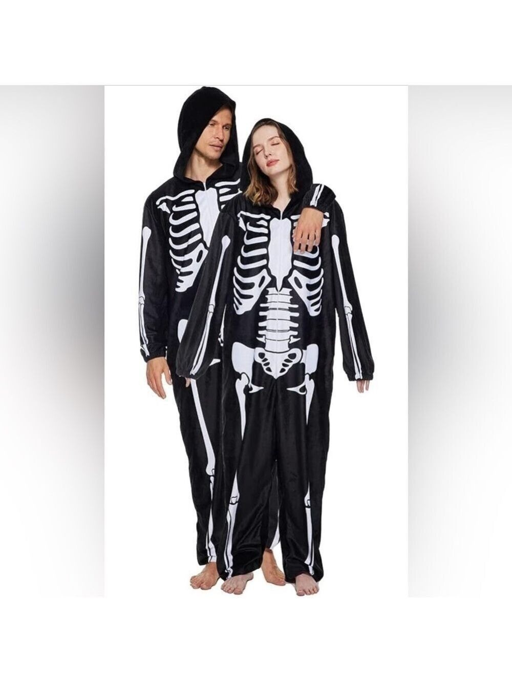 NWT Medium Unisex Skeleton Pajama Onesie - Picture 8 of 8